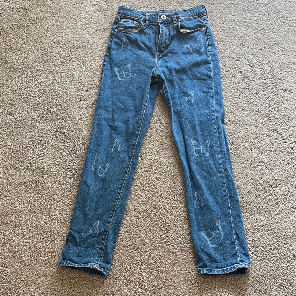 cute butterfly jeans